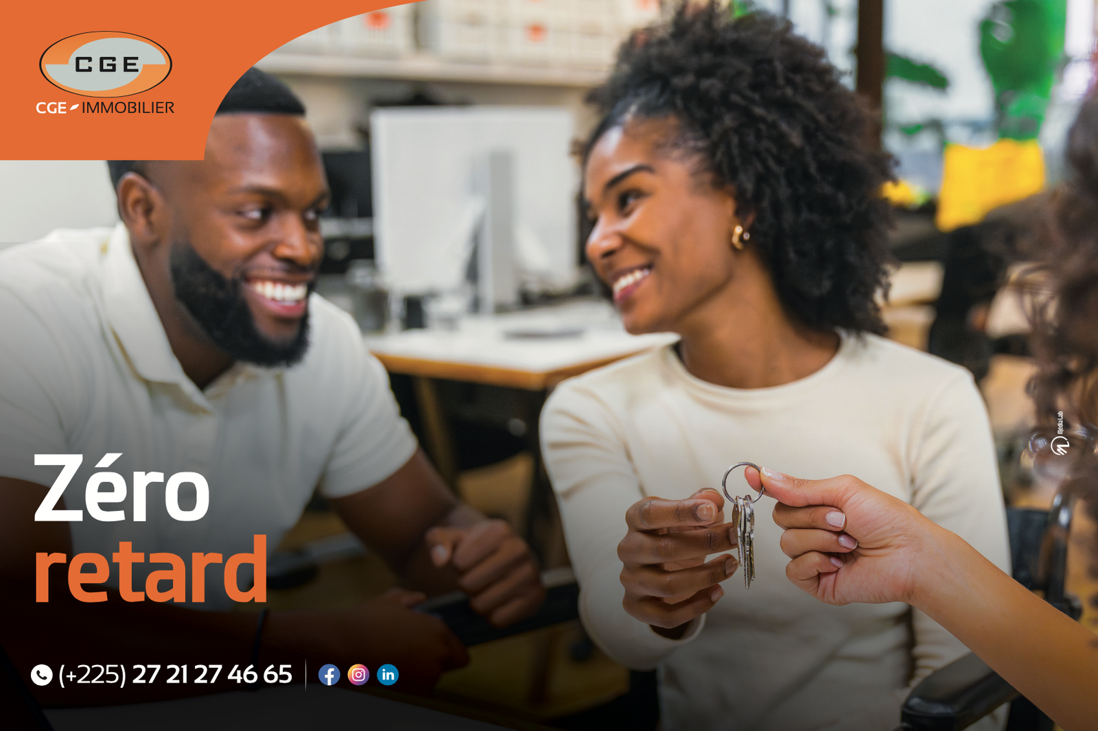 Affiche branding CGE - Retard