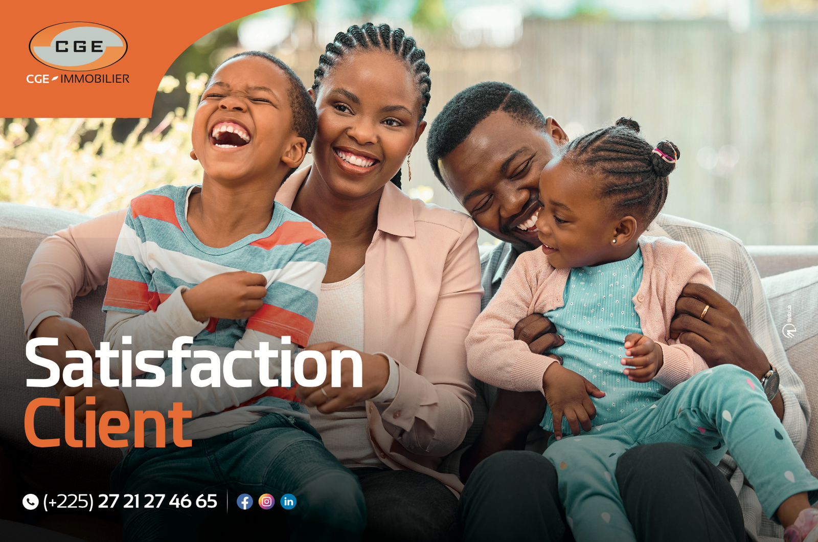 Affiche branding CGE Satisfaction