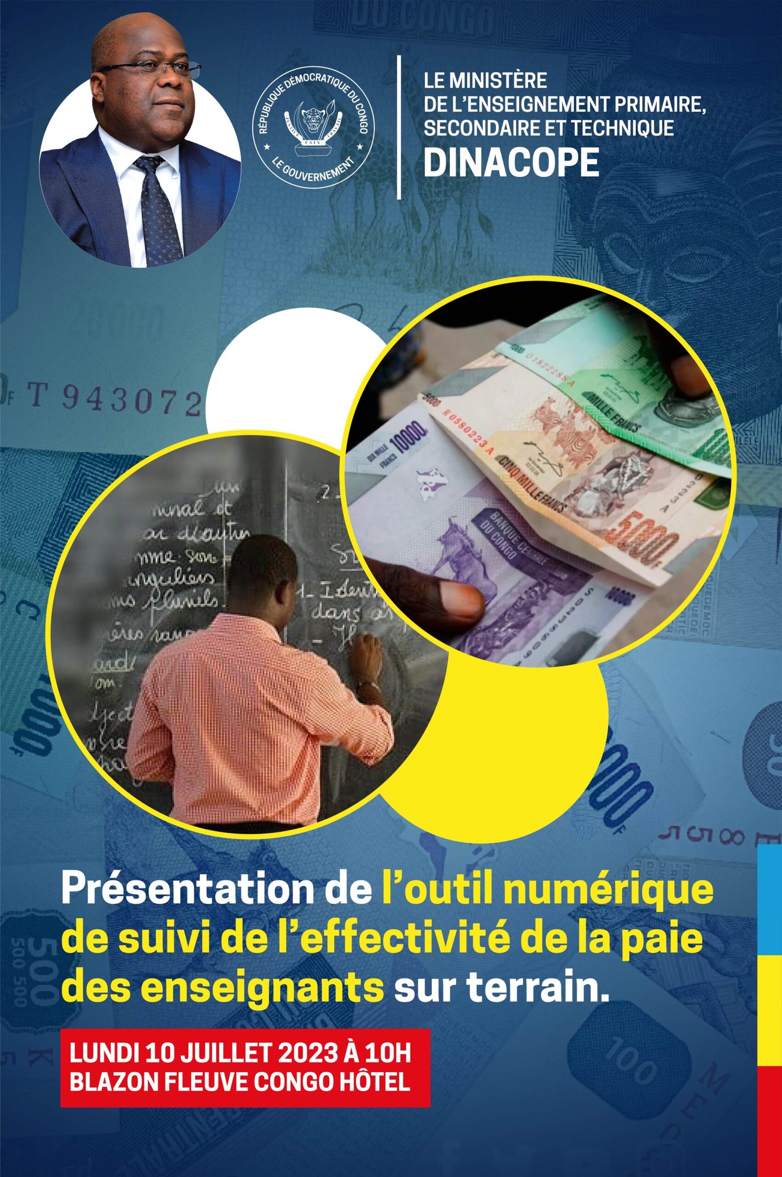 Presse DINACOPE LA PAIE DES ENSEIGNANTS A