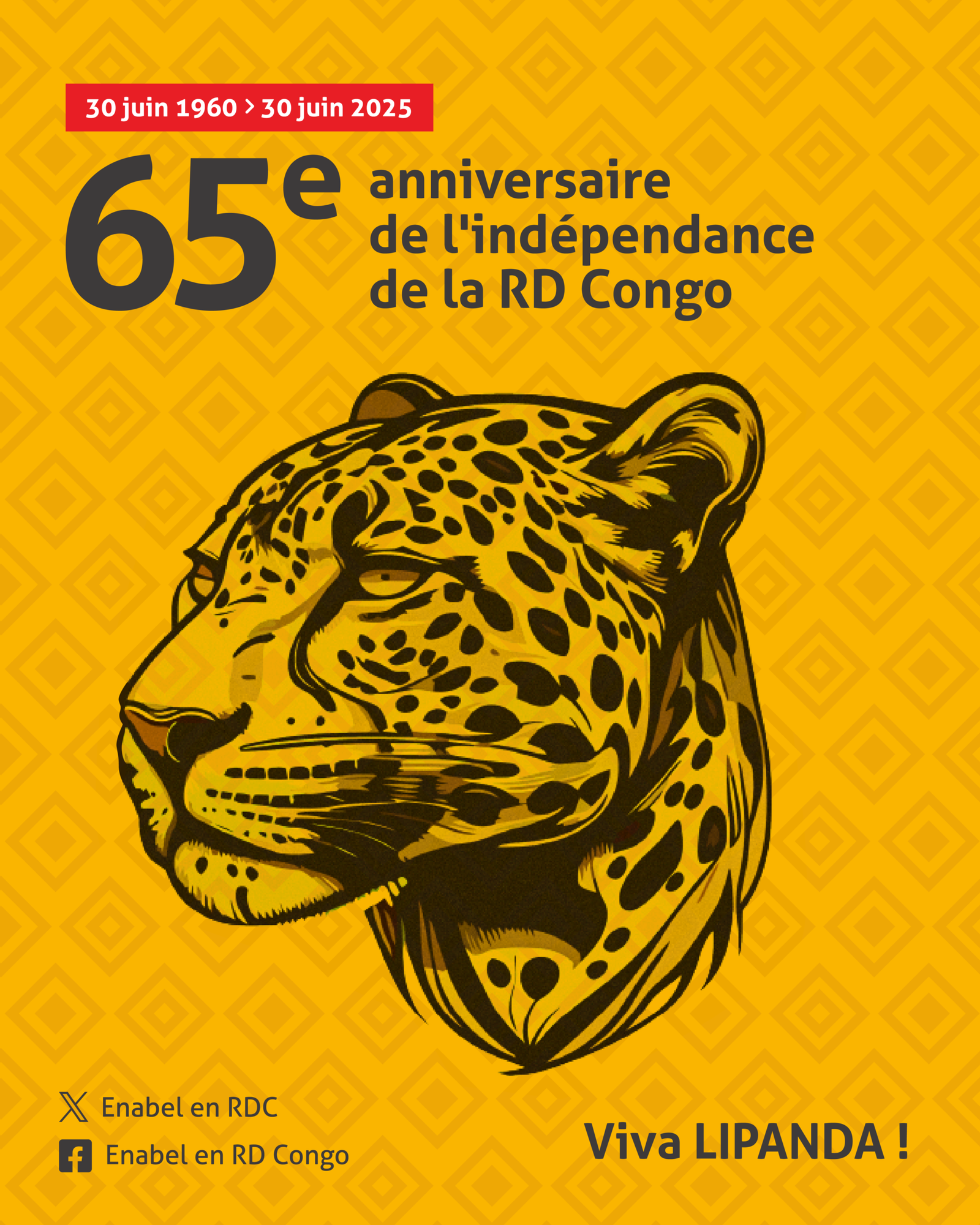 Presse ENABEL INDEPENDANCE AN 65 RDC